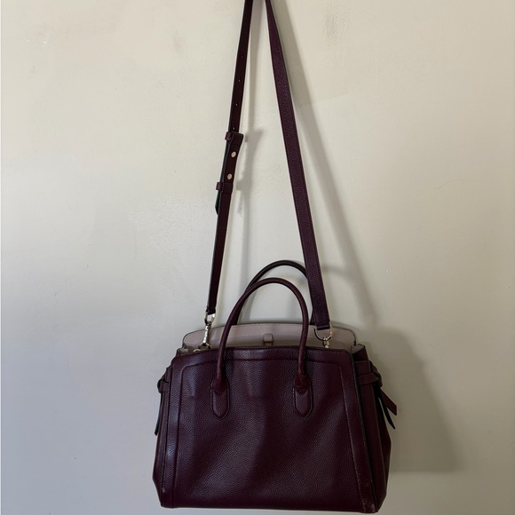 Kate Spade New York medium knott pebbled leather satchel flawed - Picture 6 of 9